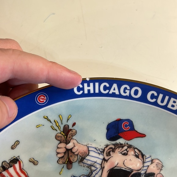 Danbury Mint CHICAGO CUBS FAN 8" Collectors Plate designed by Gary Patterson - Picture 7 of 7